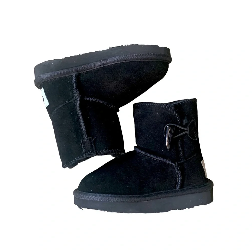Aussie Merino Suede Boots Kids Color Black Size K9